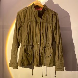ashley outerwear army green utility jacket